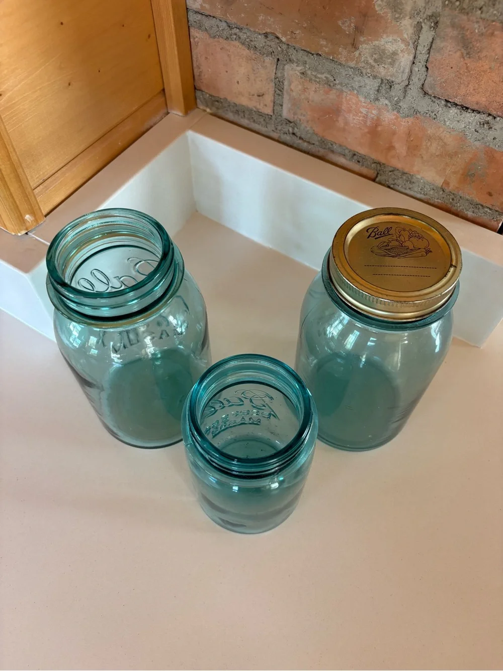 Ball Aqua Blue Perfect Mason Jars - Set of 3